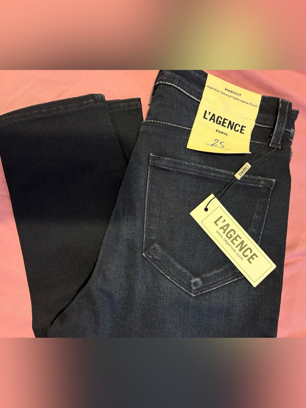 L'AGENCE Women's Ankle Jeans in Dark Blue
